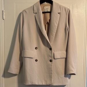 Wilfred Light Birch Cherrelle Double-Breasted Blazer